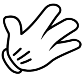 Paper hand gesture